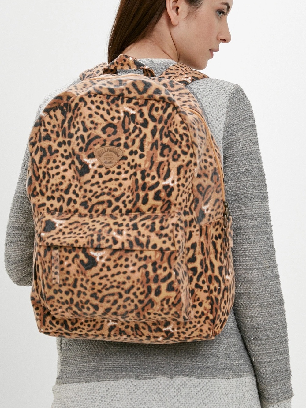 Billabong Schools Out Leopard Print Backpack 31L Canvas